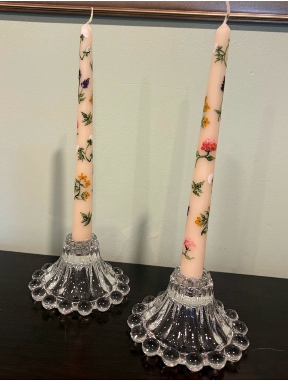 Bobbin Style Candle Stick Holders  Set of 2 Stackable Berwick- Boopie
